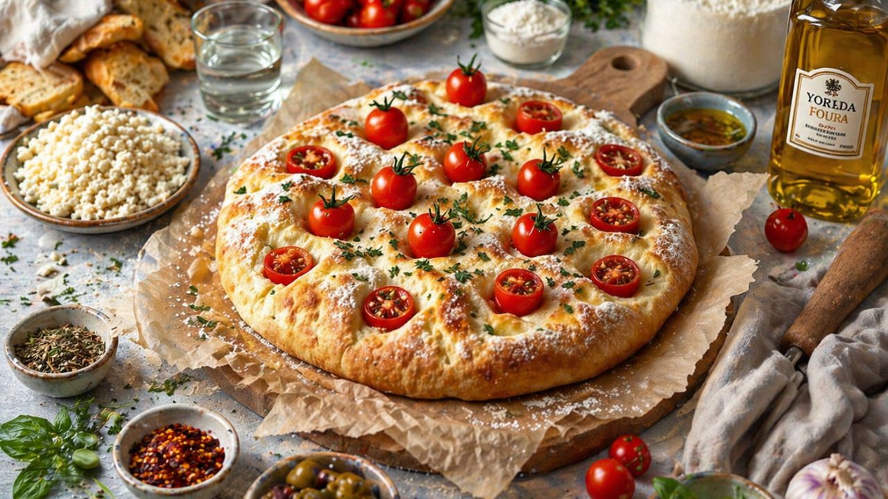 Focaccia genovese alta