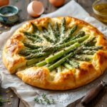 Torta salata con asparagi di Bassano e ricotta romana pronta in 25 minuti per antipasto 25 aprile