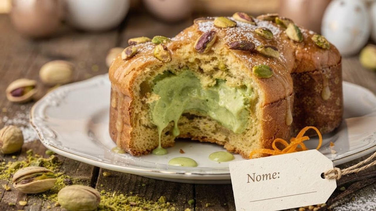 Colomba pasquale con crema