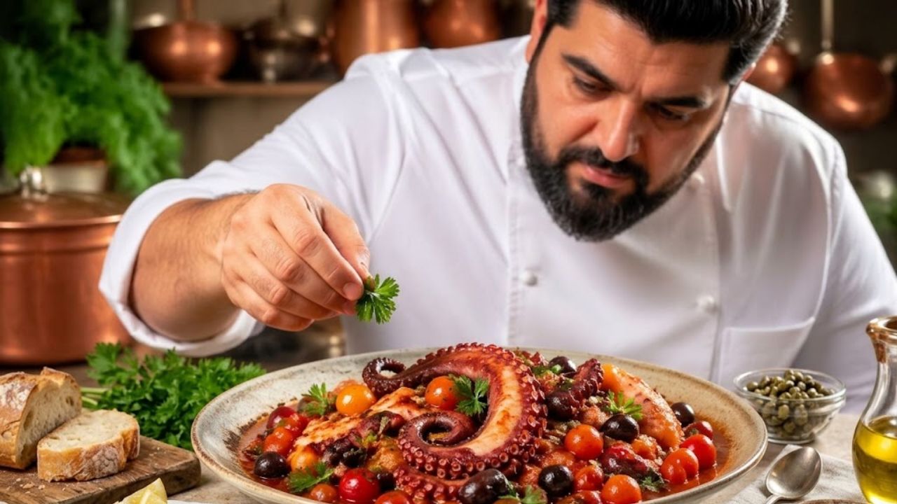 Cannavacciuolo cucina il polpo alla Luciana