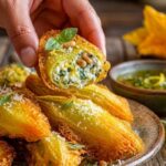 Frittelle di fiori di zucca alla romana croccanti fuori e morbide dentro pronte in 15 minuti