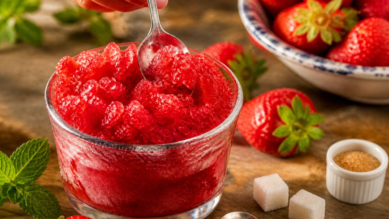 Granita di fragole ricetta