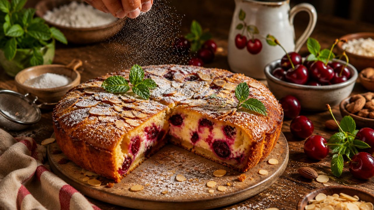 Misya pubblica la nuova torta della nonna alle ciliegie