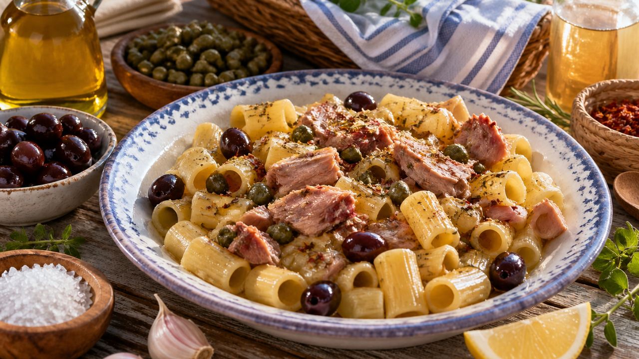 Pasta fredda con tonno di Favignana