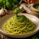 Pesto di fave fresche e menta: l’alternativa primaverile al pesto genovese pronta in soli 10 minuti