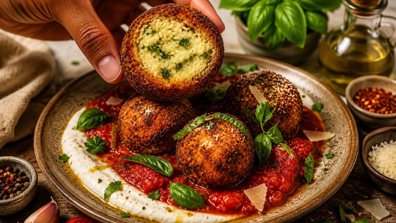 Polpette di melanzane al forno leggere e croccanti: solo 90 calorie per una tira l’altra