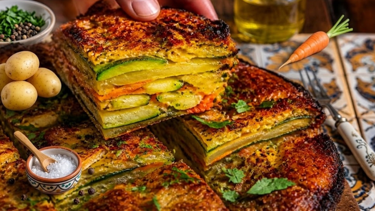 Rustichella di zucchine, patate e carote
