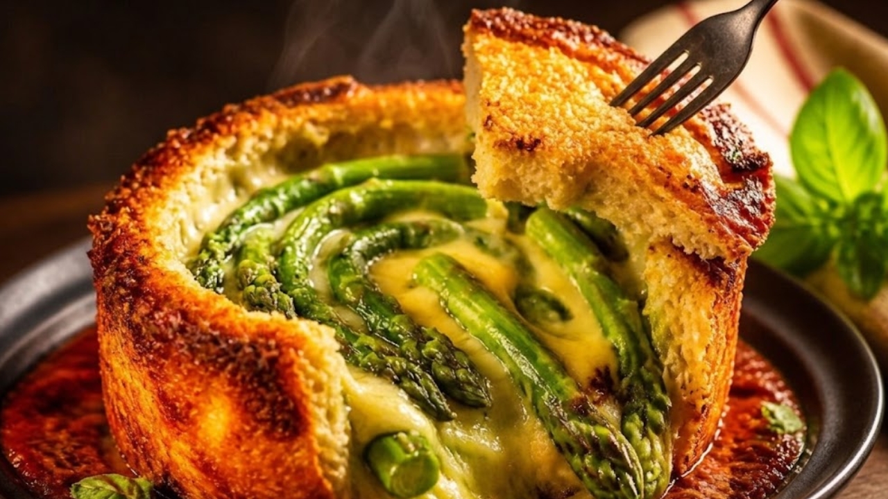 Tortino di asparagi e Parmigiano Reggiano DOP