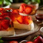 Aspic di fragole e moscato dolce elegante e leggero pronto in 20 minuti perfetto per primavera
